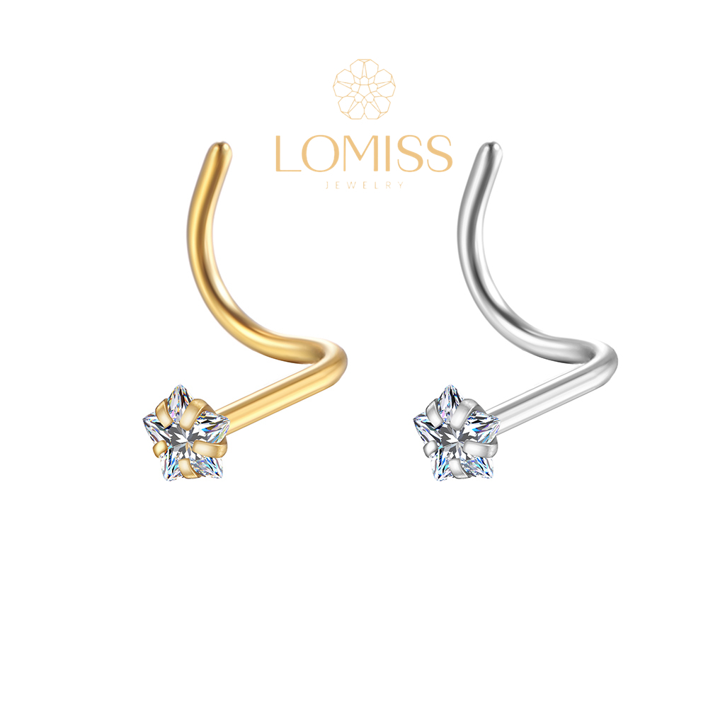 Piercing Nostril Aço Cirúrgico Pvd Zircônia Cravejada Estrela em Oferta na Shopee