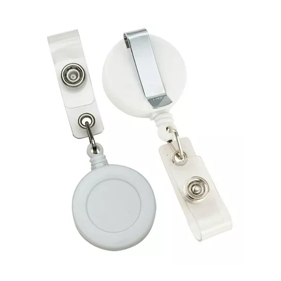 Porta Crachá Retrátil Translúcido  - Kit com 10 Unidades em Oferta na Shopee