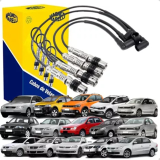 Kit Jogo 4 Cabos De Vela De Ignição Magneti Marelli Original Audi Polo Golf Spacefox Voyage em Oferta na Shopee
