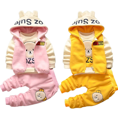 Conjunto Infantil Moletom de Frio Inverno Calça E Blusa Diversas Cores e Estampas
