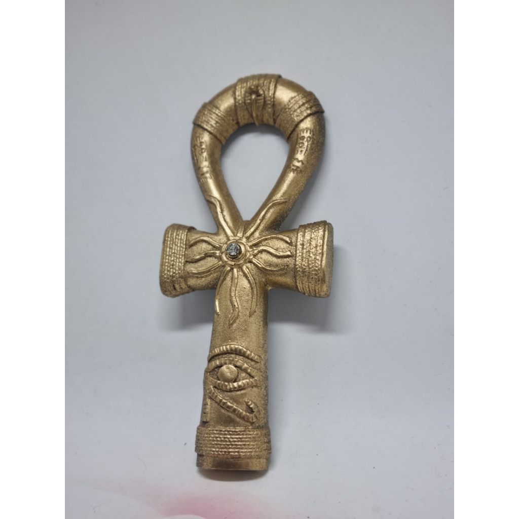 Placa de Parede Egito Cruz Ansata 16 cm - Decoração