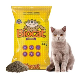 Biocat Areia GRANULADO MINERAL 100% NATURAL 8kg em Oferta na Shopee