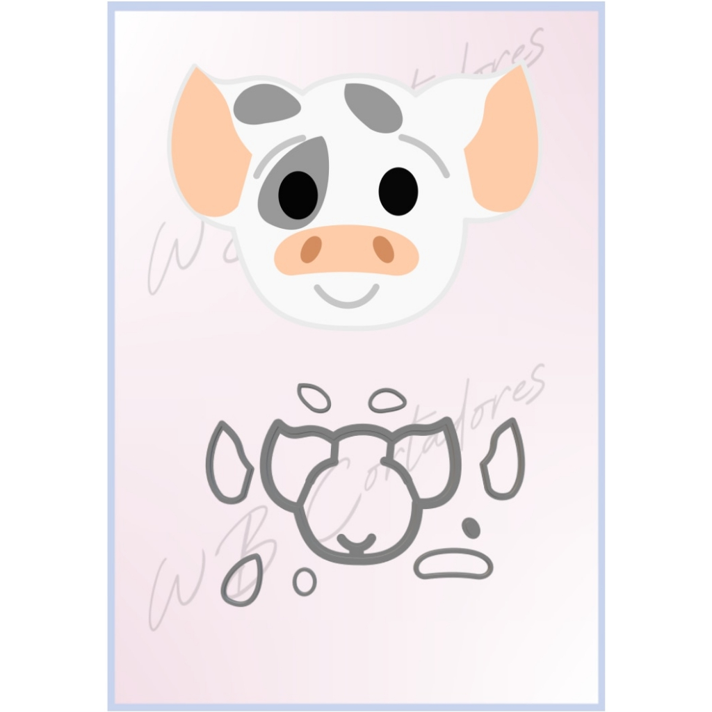 cortador porquinho puá (moana)