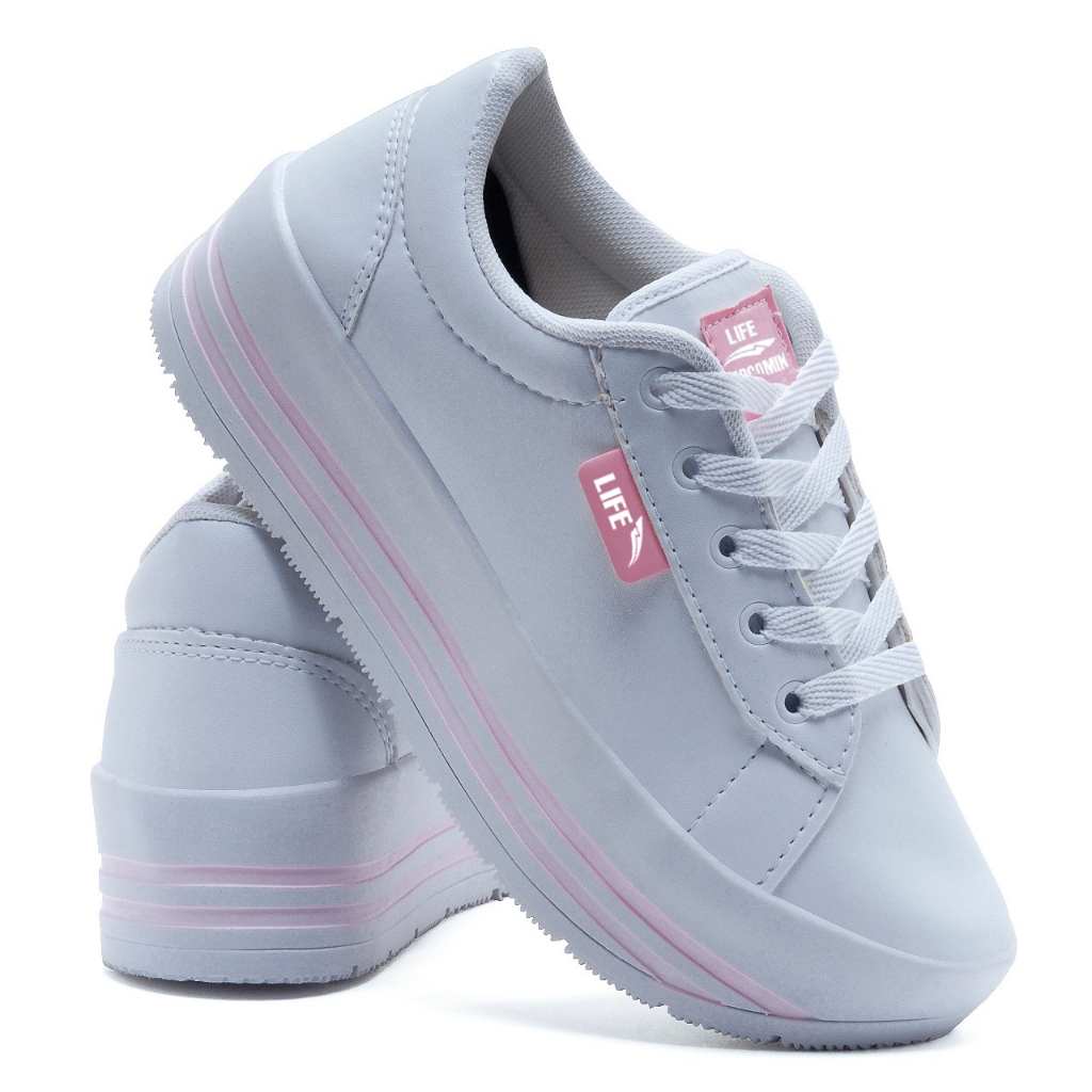 Tênis Feminino casual leve e confortável plataforma na promoção lançamento