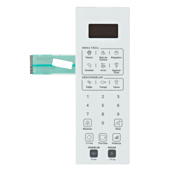 MEMBRANA TECLADO PARA MICROONDAS CONSUL CMS 46 BANA BRANCA