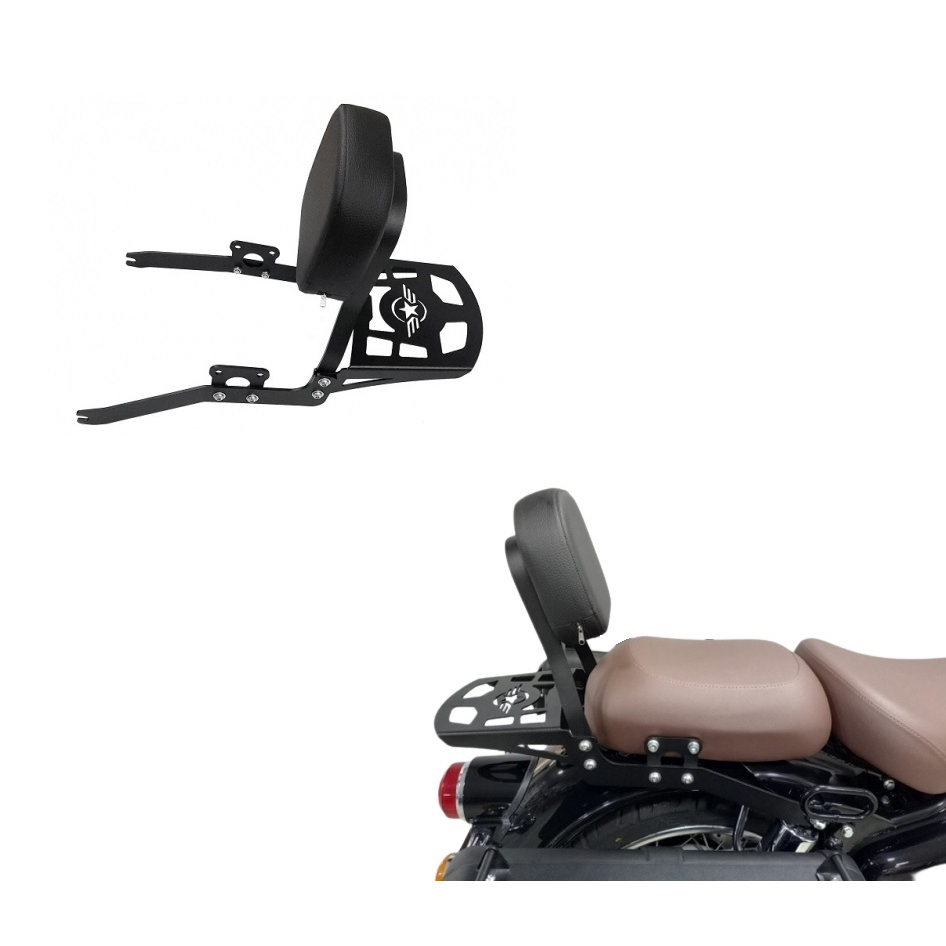 Encosto Com Bagageiro Sissy bar Chapam - Royal Enfield Classic 350
