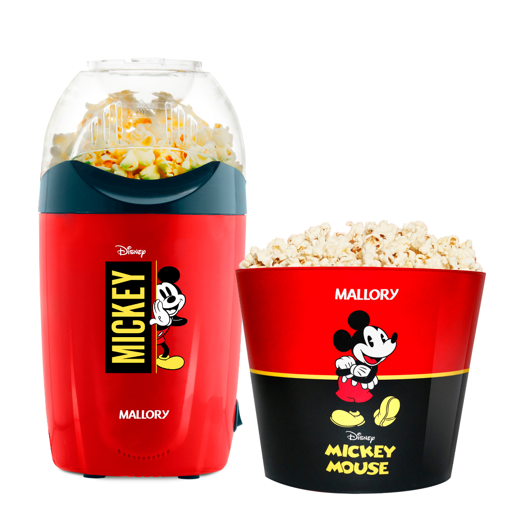 Pipoqueira Elétrica Disney Mickey Mallory Com Balde Pipoca