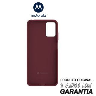 Capa Protetora Original Motorola Anti Impacto E22 Marsala em Oferta na Shopee