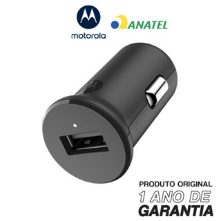 Carregador Portátil Veicular Motorola Turbo Power 15w - Cabo Micro Usb Preto