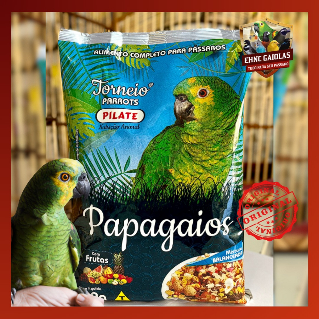 Ração Papagaio com Frutas - 500g (Sementes Selecionadas)