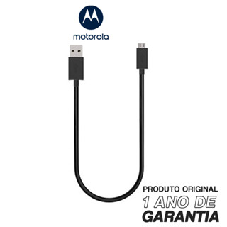 Cabo de Dados e Carga Motorola Moto USB-A para Micro USB 2 Metros Original Preto
