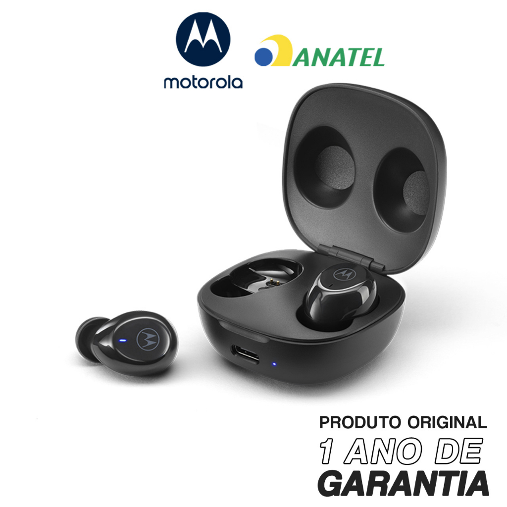 Fone De Ouvido Motorola Moto Buds 105 Bluetooth Preto em Oferta na Shopee