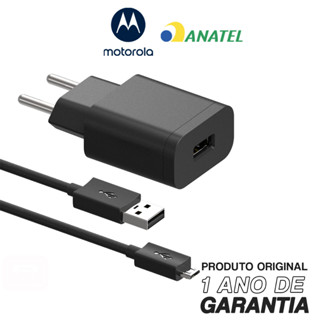 Carregador Portátil De Parede Motorola Rápido 10w - Cabo Micro Usb
