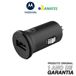Carregador Portátil Veicular Motorola Turbo Power 18w Sem Cabo Usb Preto