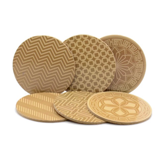 Porta Copo Apoio Em Mdf Cortiça Com 6 Peças Multiuso Universal Clink em Oferta na Shopee