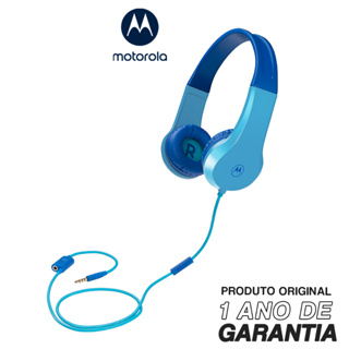 Fone De Ouvido Motorola Moto JR 200 Kids, Isolamento de ruido - Azul em Oferta na Shopee