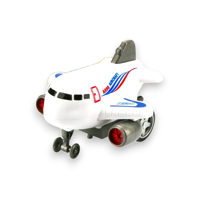 Avião a Fricção Aircraft Brinquedo Infantil Voador Aviões Puxa e Anda Crianças e Bebês
