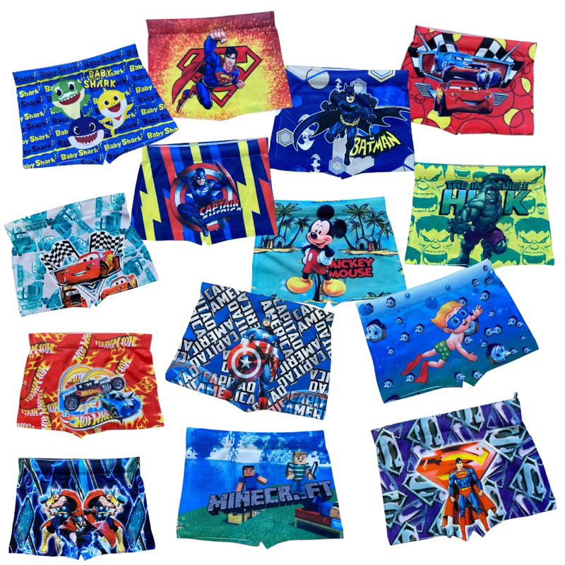 Kit 10 Unidades Cuecas Box Infantil em Oferta na Shopee