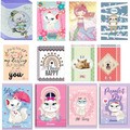 Kit 4 Caderno Brochurao Menina Capa Dura Feminino INCLUSO 3 LAPIS PERSONAGEM