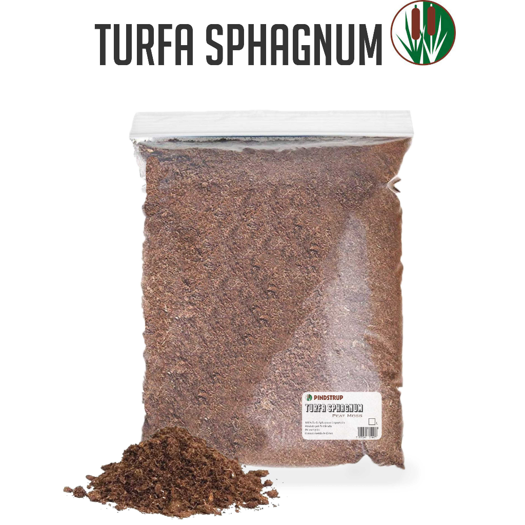 10 litros Turfa De Sphagnum Importada Substrato Cultivo Indoor plantas Jadinagem Pindstrup