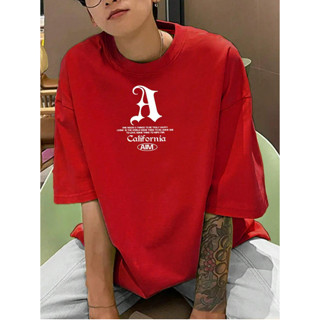 Camiseta Ombro Caido Masculino Estampa A California Borrdado Aim Blusa Manga Curta Tugh Life Streetwear Homem Life Style Old School