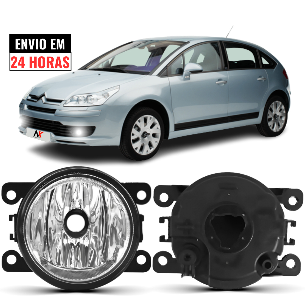 Farol Milha Citroen C4 2009 2010 2011 2012 2013 em Oferta na Shopee