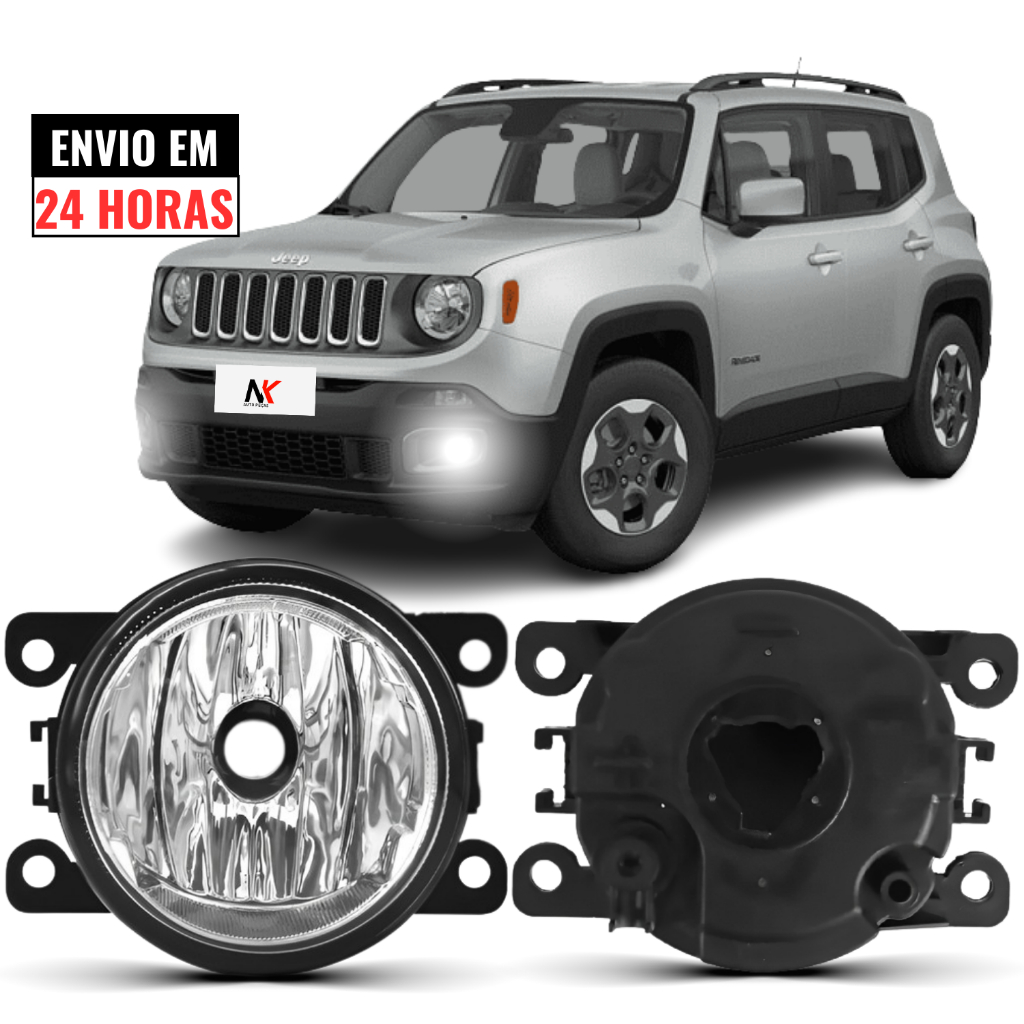 Farol Milha Jeep Renegade 2015 2016 2017 2018 em Oferta na Shopee