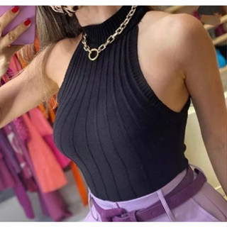 Blusinha Blusa Cava Americana Tricot Modal Canelada / Garrafinha Cavada / Tendencia / Envi...