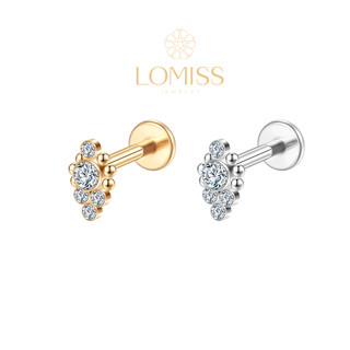 Piercing Helix Tragus Conch Boca-Medusa Labret Aço Cirúrgico Pvd Indiano Zircônias em Oferta na Shopee