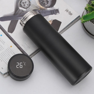Garrafa Térmica Inteligente De Aço Inox Com Display Digital LED 500ml
