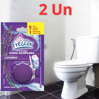 2x Pastilha Tablete Bloco para caixa acoplada Novo Frescor 45g em Oferta na Shopee