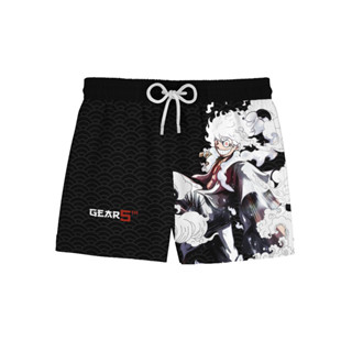 Short Masculino Nuvens Anime Chapéus de Palha REF 531