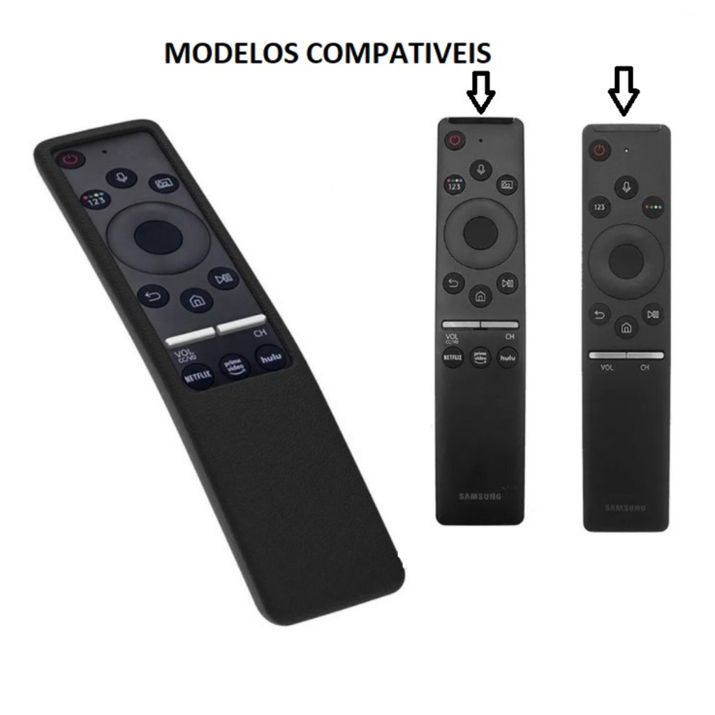 Capa Controle Silicone Para Remoto Tv Samsung Smart Aberta modelo UN65TU8000GXZD