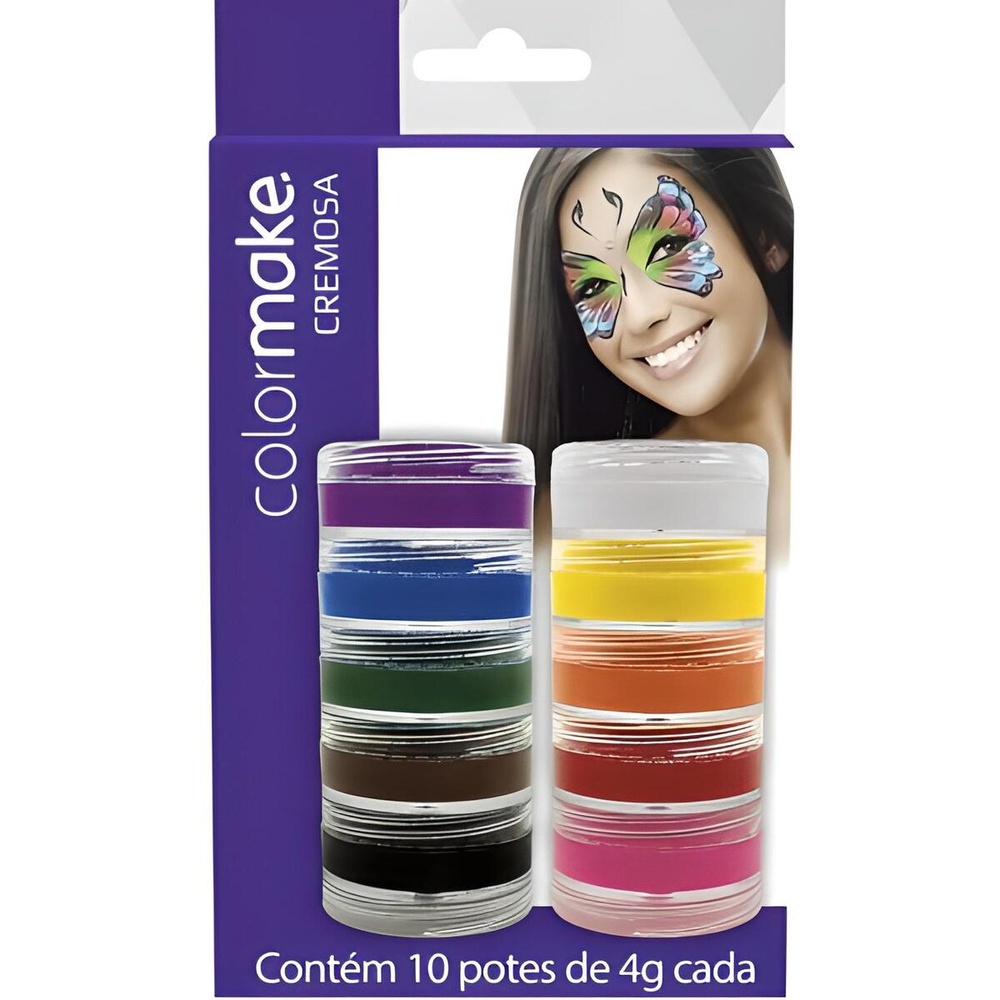 Maquiagem Cremosa Cartela 10 Cores