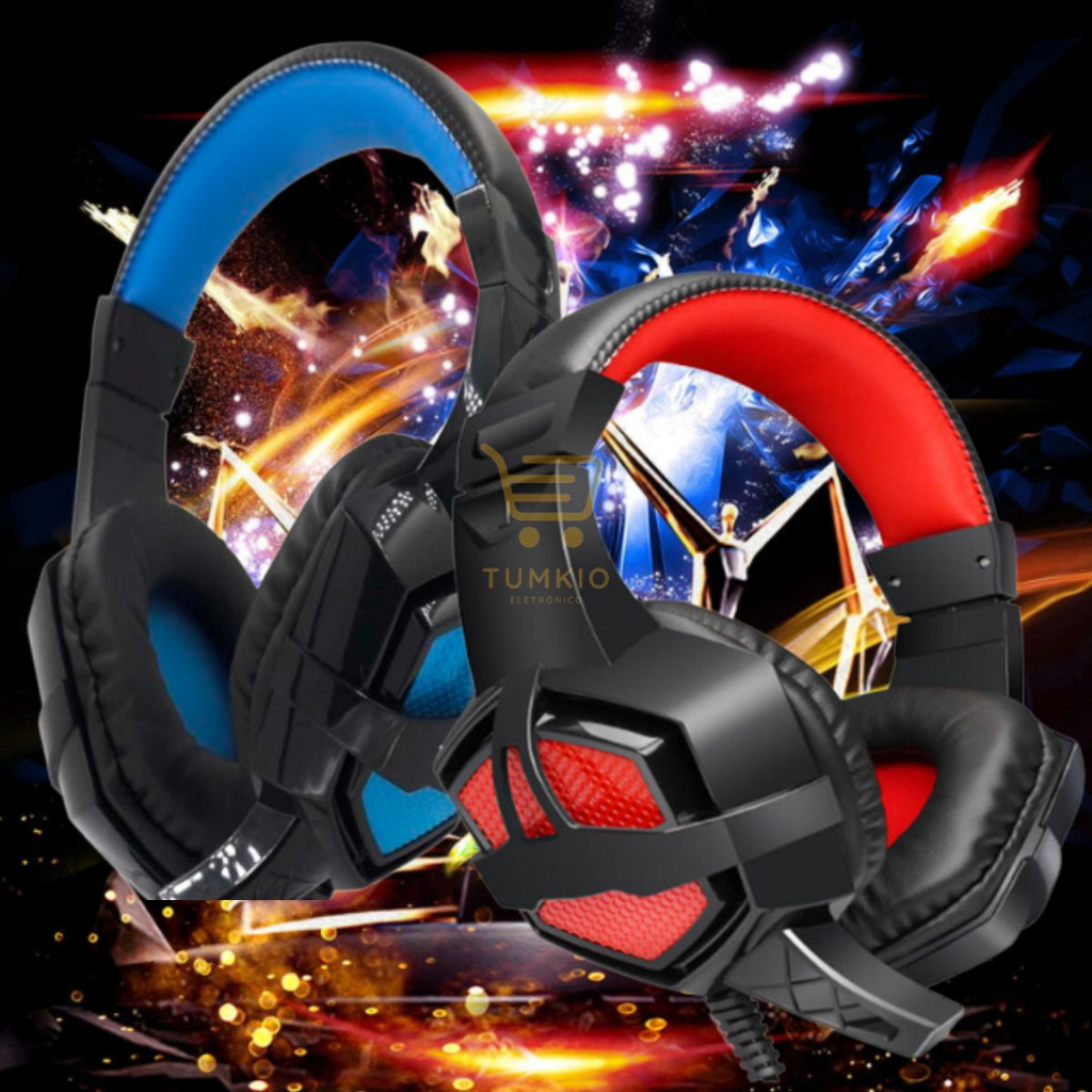 Headset Gamer Fone de ouvido HeadPhone Com Microfone Profissional para Ps4 / Xbox One/pc jogos