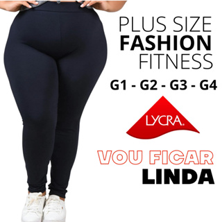 Calça Legging Plus Size Leg Suplex Fitness Grossa Zero Transparência Costura Reforçada Cintura Alta em Oferta na Shopee