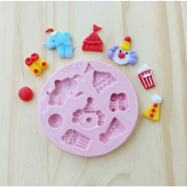 Molde de Silicone kit Circo P - MA841