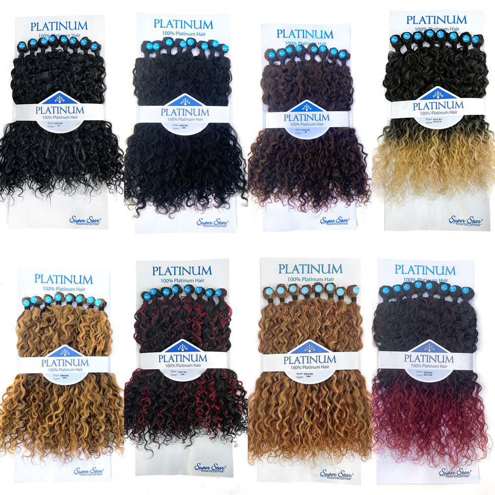Cabelo 50% Humano 50% Platinum Hair Genius Max Super Star