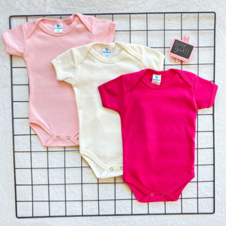 Kit Body Liso Bebê Menina 3 Peças 100% Algodão.