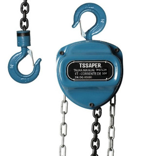 Talha Guincho Manual 1 Tonelada 1000kg com Corrente 10m Freio Duplo