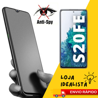 Pelicula Ceramica Fosca Privacidade Samsung Galaxy S20 FE Ceramic Matte Privacy Antispy Compatível Pronta Entrega
