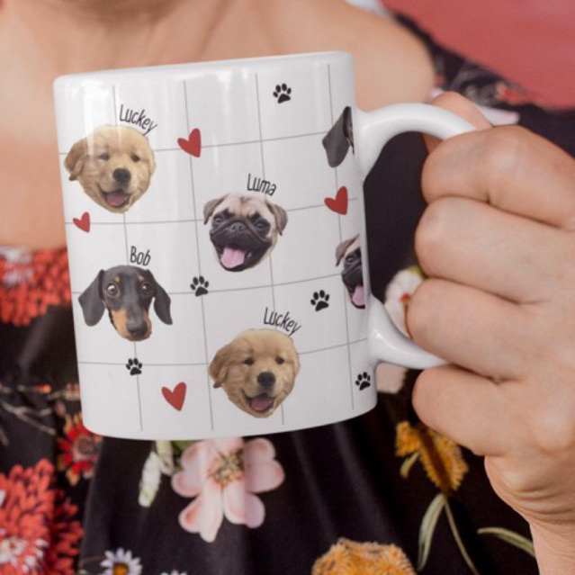 Caneca Personalizada com rosto do seu Animal - Pai de Pet - Mãe de Pets - Personalize Rostinho do Cachorro ou Gato em Oferta na Shopee