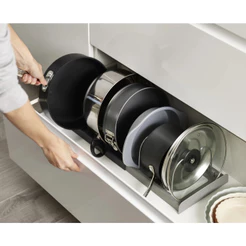 Suporte organizador de cozinha Multiuso escorredor de loucas extensivel 7 divisorias Tampa De Armário Cozinha