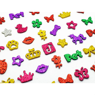 100 Adesivos Pet Coleção Mini Fêmea Piercings Lacinhos Eva Banho e Tosa Pet Shop