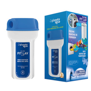 Filtro Fit Lav 7" Azul Rosca 3/4 Planeta Água Para Máquina de Lavar Roupa - 6900