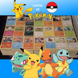 Pokémon Cartas 50 unidades variadas e boas Todas Originais Copag