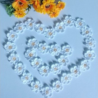 KIT COM 30 UNIDADES,OU KIT COM 10 UNIDADES,mini flores,para,aplicação,de crochê,