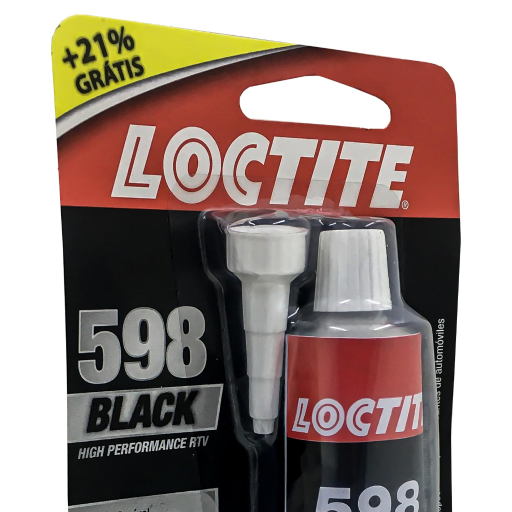 Detalhes do Cola Silicone Adesivo Junta Loctite Black 598 85g