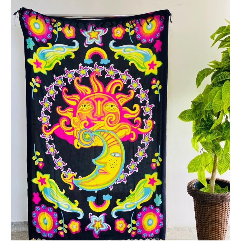 Canga Indiana Caveira Mexicana Bahia Lenço Saida de Praia Piscina Mistica  Moda Verao Praia Beach Bali