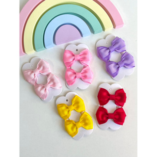 Parzinho de laços de cabelo infantil gravatinha em Oferta na Shopee